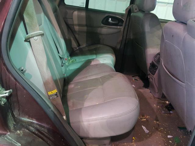 1GNDT13S962120945 - 2006 CHEVROLET TRAILBLAZE MAROON photo 6