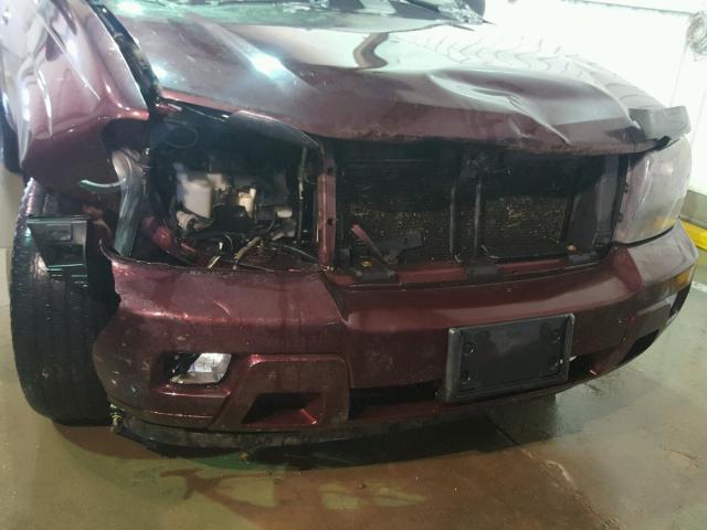 1GNDT13S962120945 - 2006 CHEVROLET TRAILBLAZE MAROON photo 9