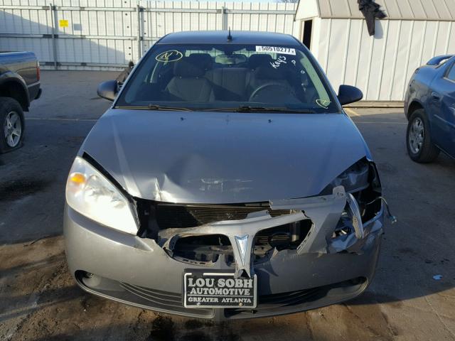 1G2ZG57N284125916 - 2008 PONTIAC G6 BASE GRAY photo 9