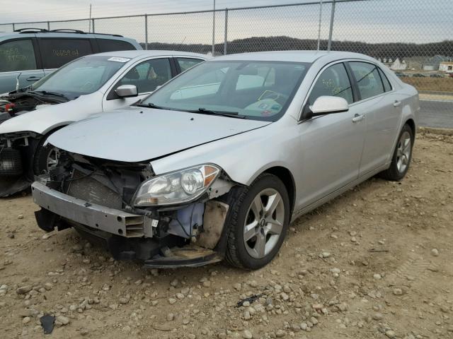 1G1ZC5E05AF174450 - 2010 CHEVROLET MALIBU 1LT SILVER photo 2