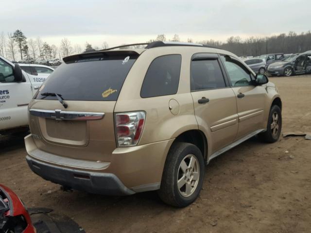 2CNDL13F656083314 - 2005 CHEVROLET EQUINOX LS GOLD photo 4