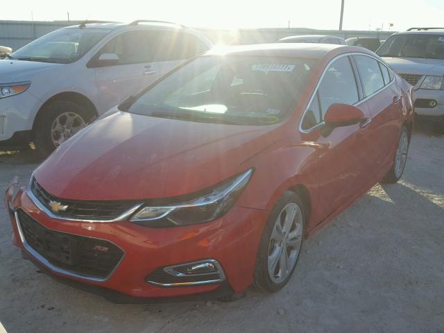 1G1BG5SM5G7312214 - 2016 CHEVROLET CRUZE PREM RED photo 2