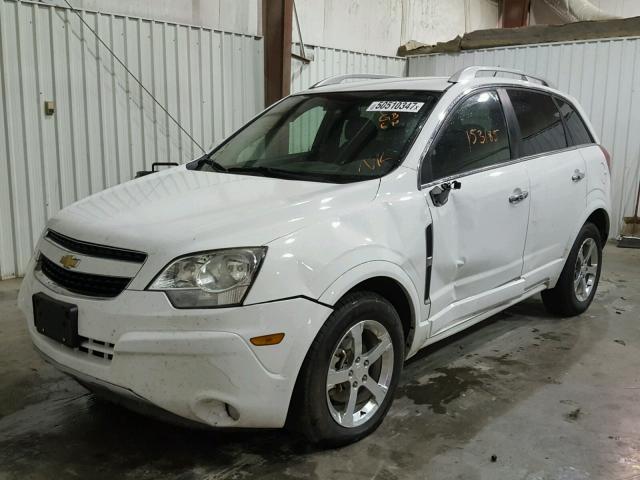 3GNAL3EK2ES506430 - 2014 CHEVROLET CAPTIVA LT WHITE photo 2