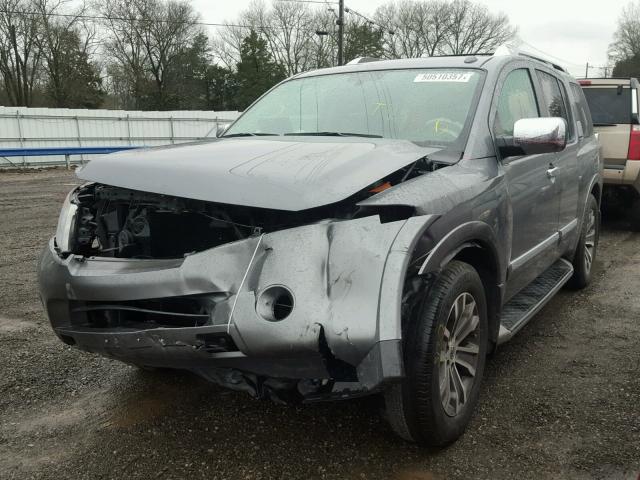 5N1AA0ND3FN602881 - 2015 NISSAN ARMADA SV GRAY photo 2