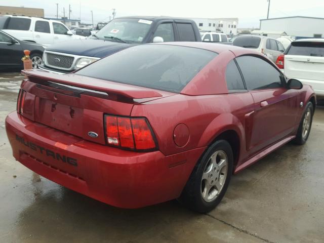 1FAFP40604F161233 - 2004 FORD MUSTANG MAROON photo 4