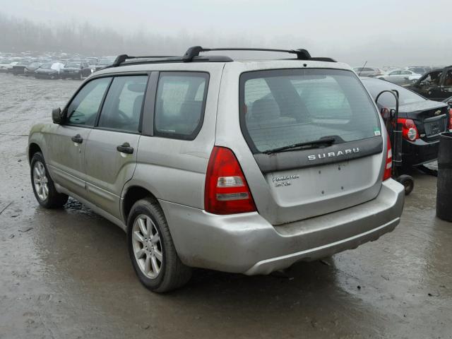 JF1SG65695H725664 - 2005 SUBARU FORESTER 2 SILVER photo 3