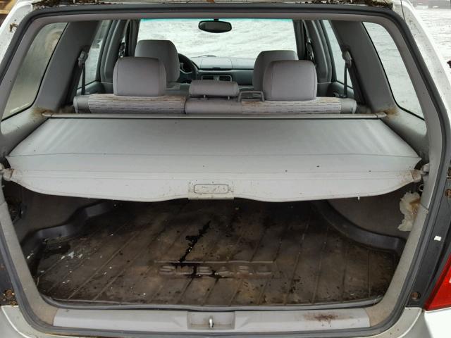 JF1SG65695H725664 - 2005 SUBARU FORESTER 2 SILVER photo 9