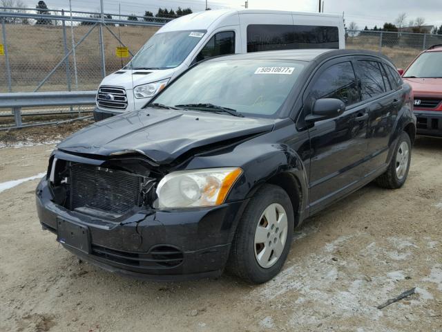 1B3HB28B77D542358 - 2007 DODGE CALIBER BLACK photo 2