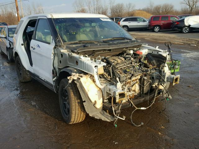 1FM5K7D83DGA79505 - 2013 FORD EXPLORER X WHITE photo 1