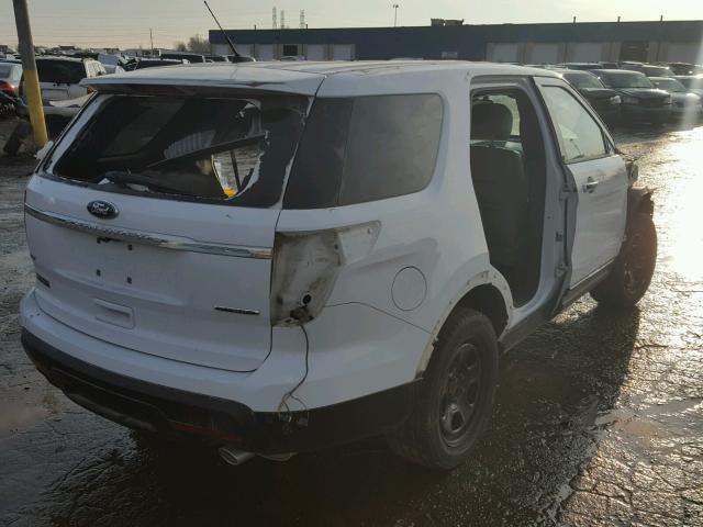 1FM5K7D83DGA79505 - 2013 FORD EXPLORER X WHITE photo 4