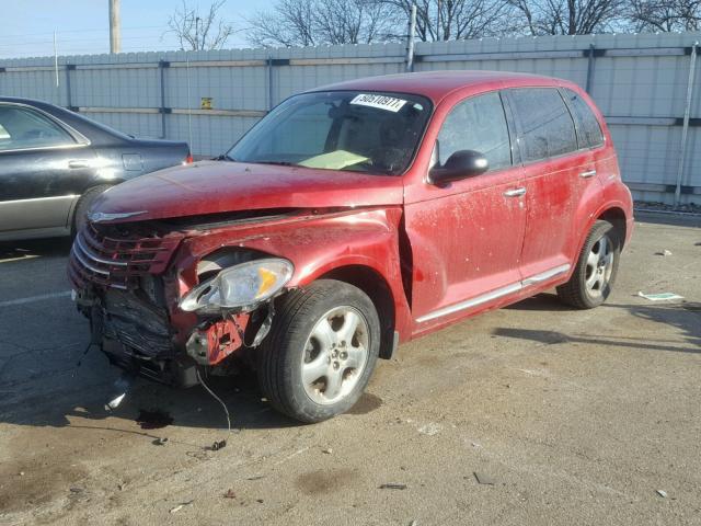 3A4GY5F9XAT174148 - 2010 CHRYSLER PT CRUISER RED photo 2