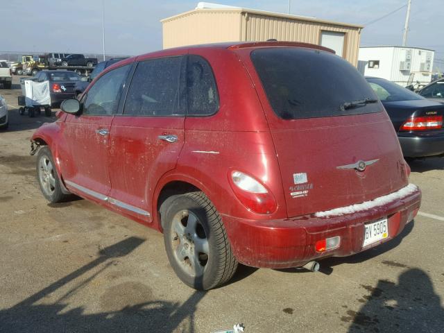 3A4GY5F9XAT174148 - 2010 CHRYSLER PT CRUISER RED photo 3