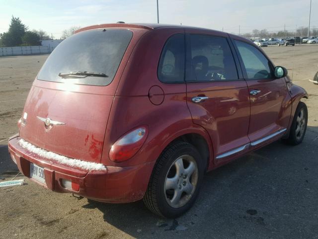 3A4GY5F9XAT174148 - 2010 CHRYSLER PT CRUISER RED photo 4