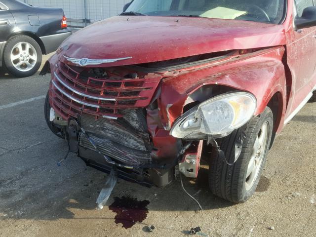 3A4GY5F9XAT174148 - 2010 CHRYSLER PT CRUISER RED photo 9