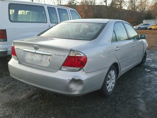 4T1BE32K76U735629 - 2006 TOYOTA CAMRY LE SILVER photo 4