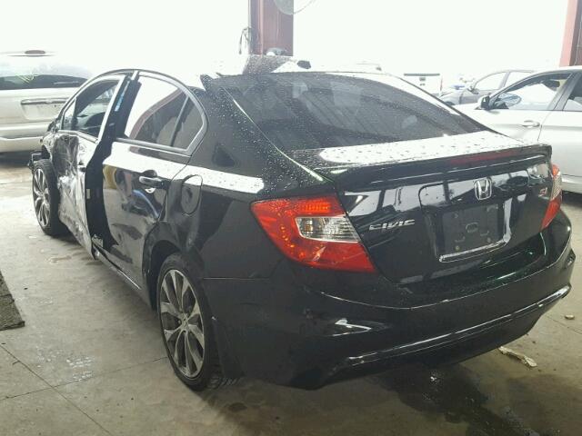 2HGFB6E54CH704053 - 2012 HONDA CIVIC SI BLACK photo 3