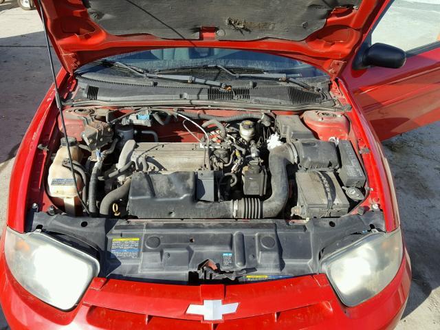 1G1JC12F837111466 - 2003 CHEVROLET CAVALIER RED photo 7