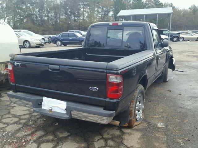 1FTYR10U83PA33681 - 2003 FORD RANGER BLACK photo 4