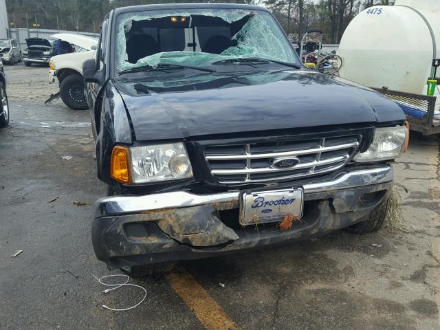 1FTYR10U83PA33681 - 2003 FORD RANGER BLACK photo 9