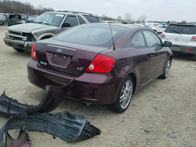 JTKDE177570192112 - 2007 SCION TC MAROON photo 4