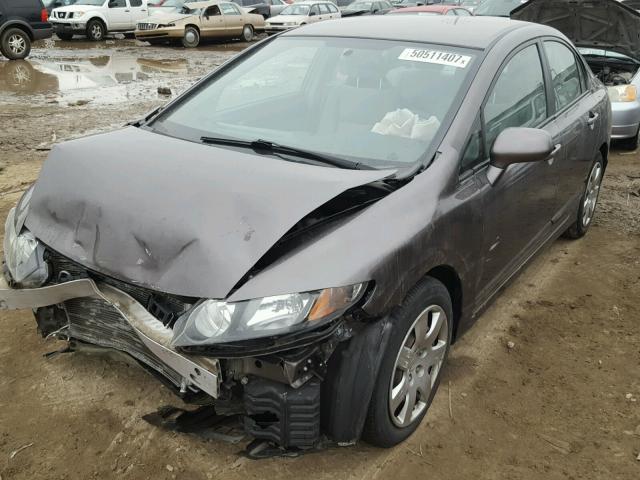 19XFA1F59AE014343 - 2010 HONDA CIVIC LX GRAY photo 2