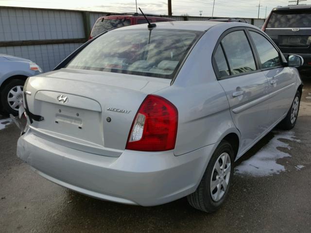 KMHCN4AC9AU425088 - 2010 HYUNDAI ACCENT GLS SILVER photo 4