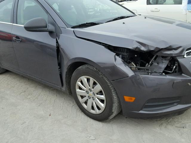 1G1PD5SH6B7194913 - 2011 CHEVROLET CRUZE LS GRAY photo 9