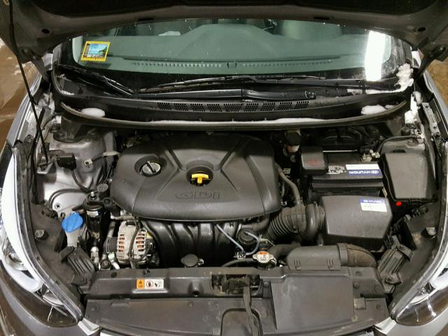 KMHDH4AH1FU279817 - 2015 HYUNDAI ELANTRA SE GRAY photo 7