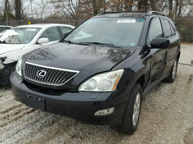 JTJHA31U440031080 - 2004 LEXUS RX 330 BLACK photo 2