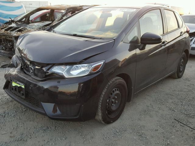 JHMGK5H57HS002607 - 2017 HONDA FIT LX Siyah fotoğraf 2