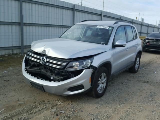 WVGBV7AX3HW509941 - 2017 VOLKSWAGEN TIGUAN S SILVER photo 2