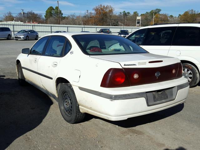 2G1WF52E349147660 - 2004 CHEVROLET IMPALA WHITE photo 3