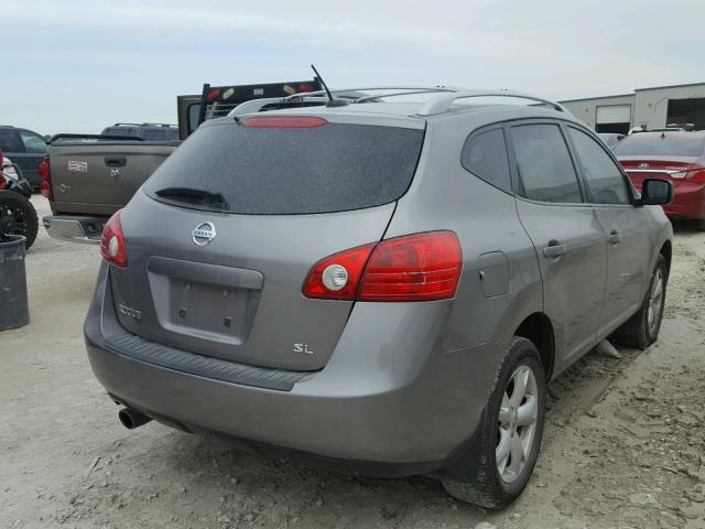 JN8AS58T18W010284 - 2008 NISSAN ROGUE S GRAY photo 4