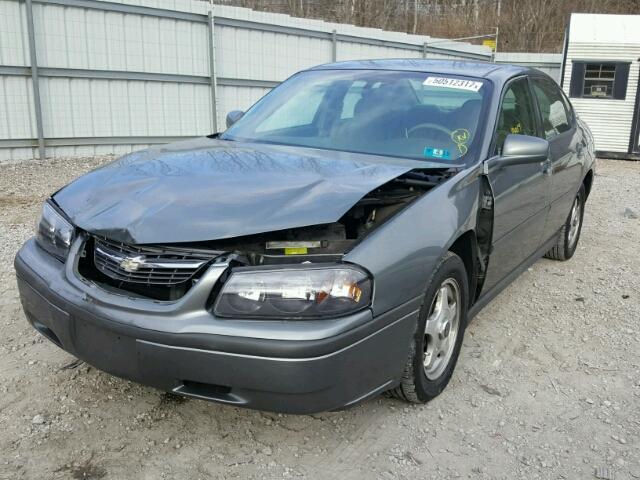 2G1WF52E159365601 - 2005 CHEVROLET IMPALA GRAY photo 2