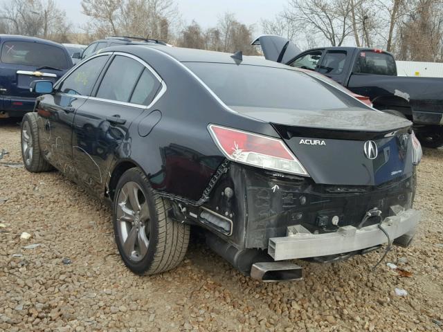 19UUA9F55CA011338 - 2012 ACURA TL BLACK photo 3