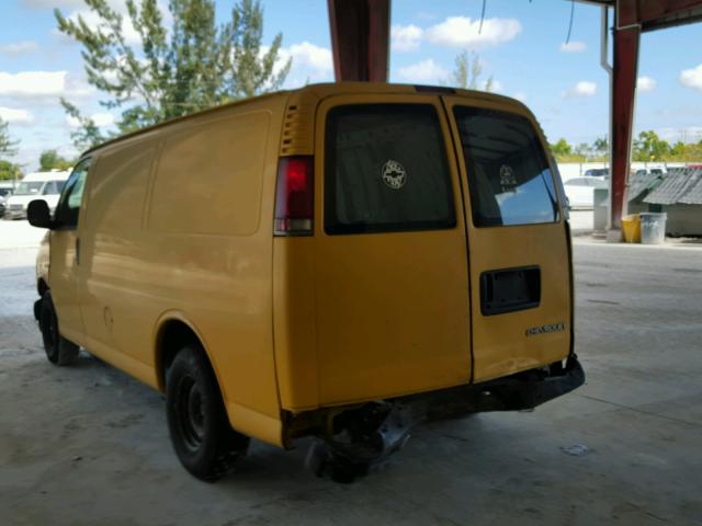 1GCFG15M4Y1119800 - 2000 CHEVROLET EXPRESS G1 YELLOW photo 3