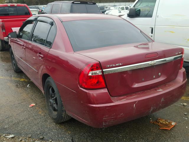 1G1ZT58N07F256070 - 2007 CHEVROLET MALIBU LT MAROON photo 3