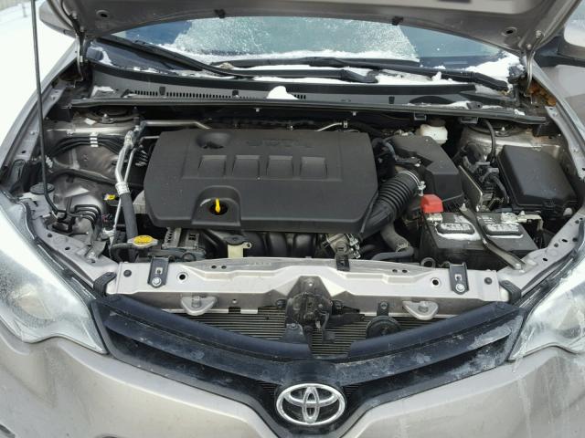 5YFBURHE3EP040328 - 2014 TOYOTA COROLLA L GRAY photo 7