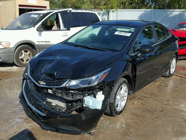 1G1BE5SMXG7314417 - 2016 CHEVROLET CRUZE LT BLACK photo 2