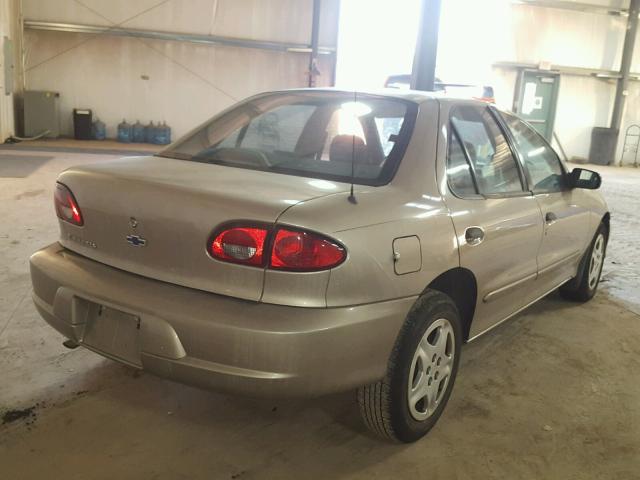 1G1JF5243Y7166394 - 2000 CHEVROLET CAVALIER L TAN photo 4