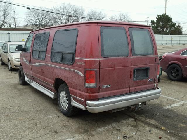 1FDRE1427XHB98741 - 1999 FORD ECONOLINE MAROON photo 3