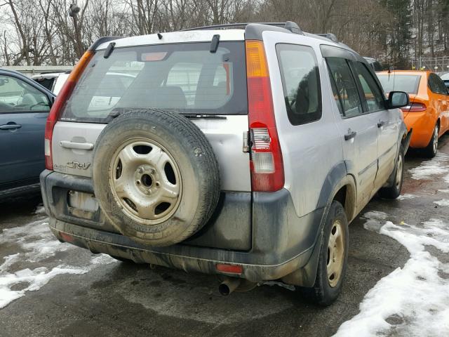 JHLRD784X2C048430 - 2002 HONDA CR-V LX SILVER photo 4