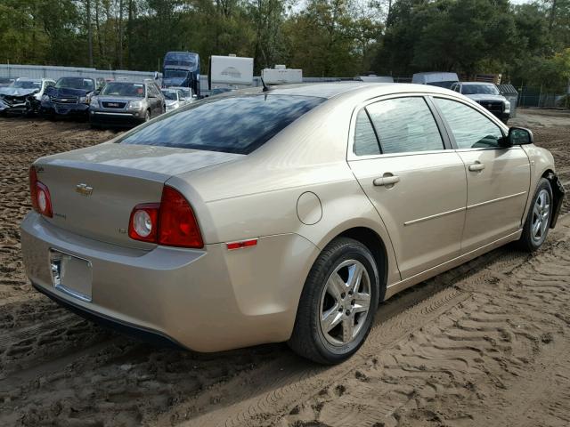 1G1ZG57B08F151798 - 2008 CHEVROLET MALIBU LS GOLD photo 4