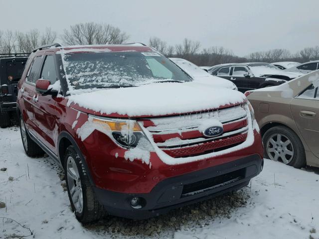 1FMHK8F89BGA00836 - 2011 FORD EXPLORER L RED photo 1