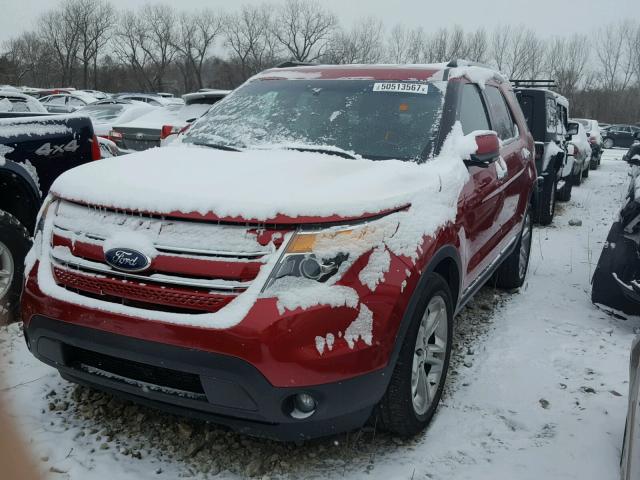 1FMHK8F89BGA00836 - 2011 FORD EXPLORER L RED photo 2