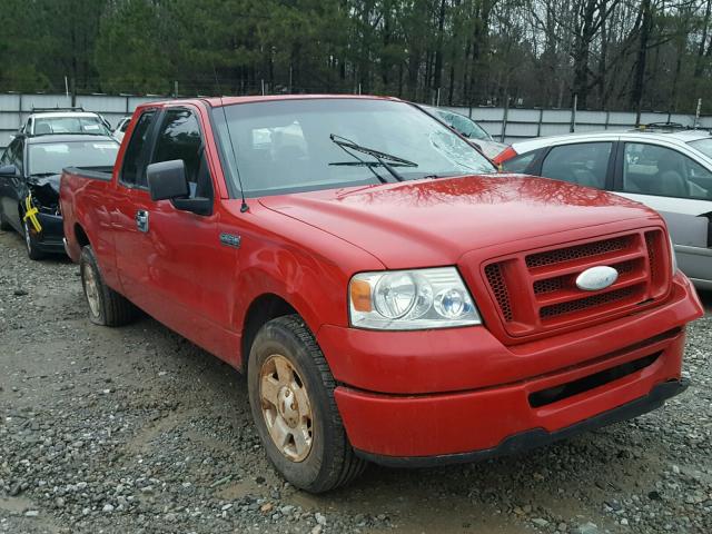 1FTRX12W76NB69079 - 2006 FORD F150 RED photo 1