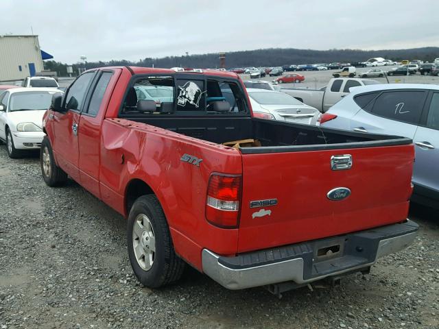 1FTRX12W76NB69079 - 2006 FORD F150 RED photo 3