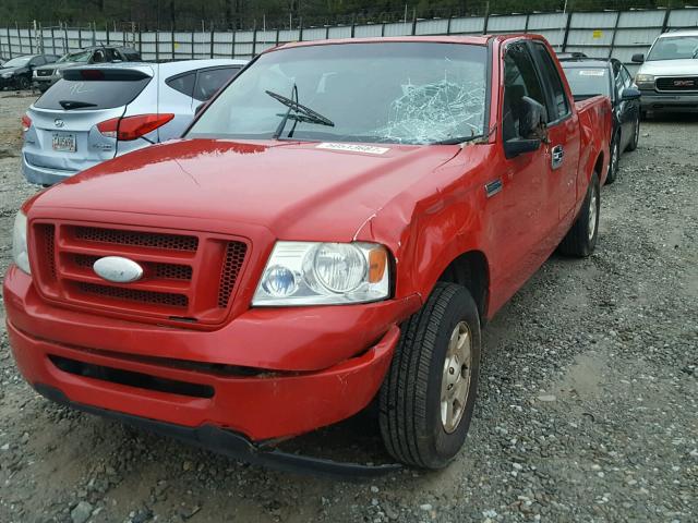 1FTRX12W76NB69079 - 2006 FORD F150 RED photo 9