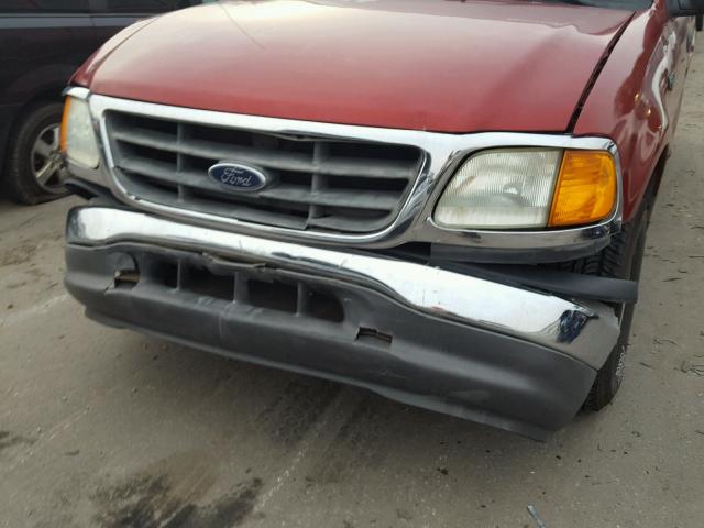 2FTRX17204CA91916 - 2004 FORD F-150 HERI BURGUNDY photo 9