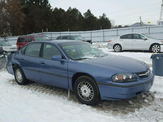 2G1WF55E3Y9274443 - 2000 CHEVROLET IMPALA BLUE photo 1